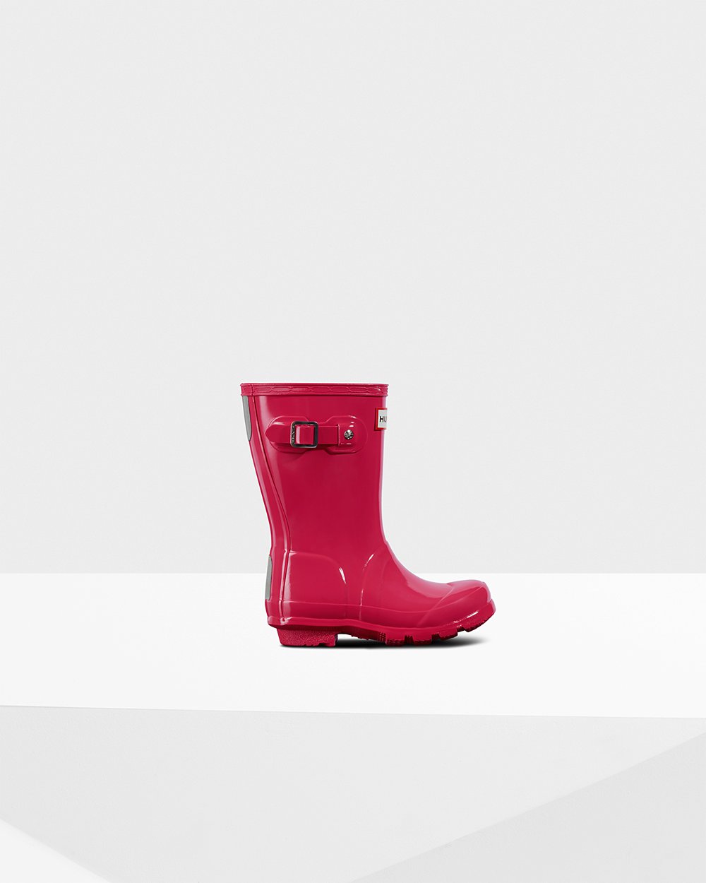 Kids Hunter Original Little Gloss | Rain Boots Pink | NZ-94352-WPDQ